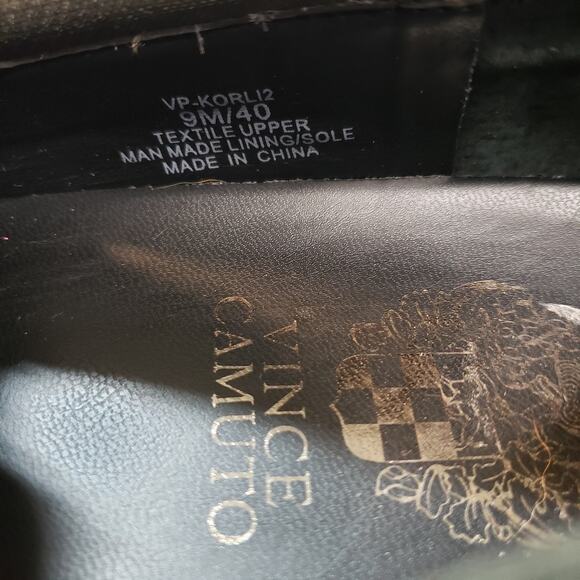 Vince Camuto Shoes Sneakers Womens 9M 40 Slip On Korli 2 Camo Green Platform - Picture 6 of 7